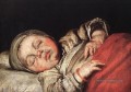 Enfant endormi italien Baroque Bernardo Strozzi